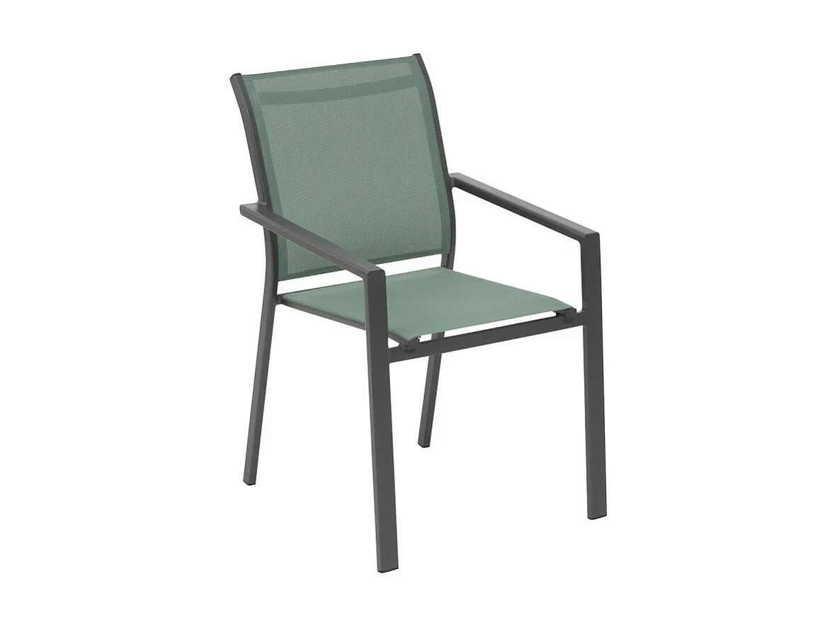 Fauteuil repas Essentia olive/graphite Hespéride