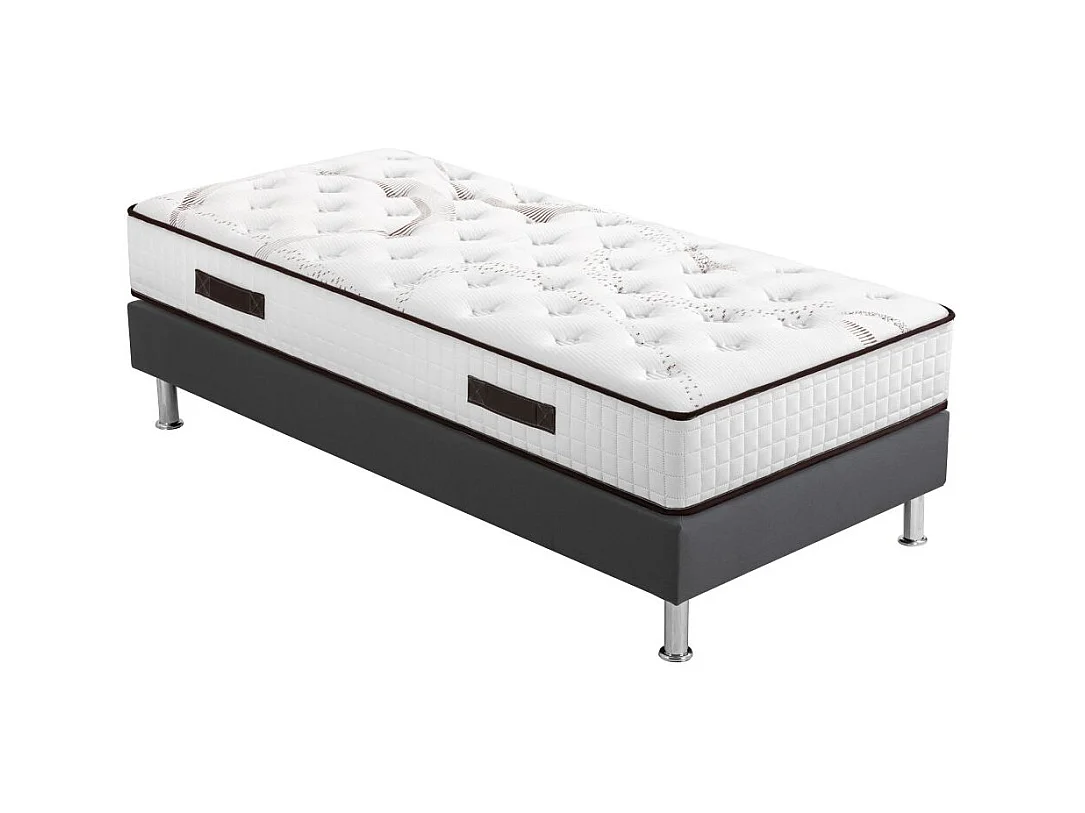 Matelas mousse + Sommier SP18 Volcan 90x200 Myriade - H. 21 cm - Soutien équilibré