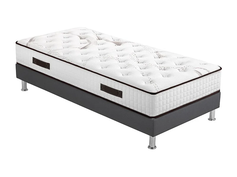 Matelas mousse + Sommier SR15 Volcan 90x190 Myriade - H. 21 cm - Soutien équilibré