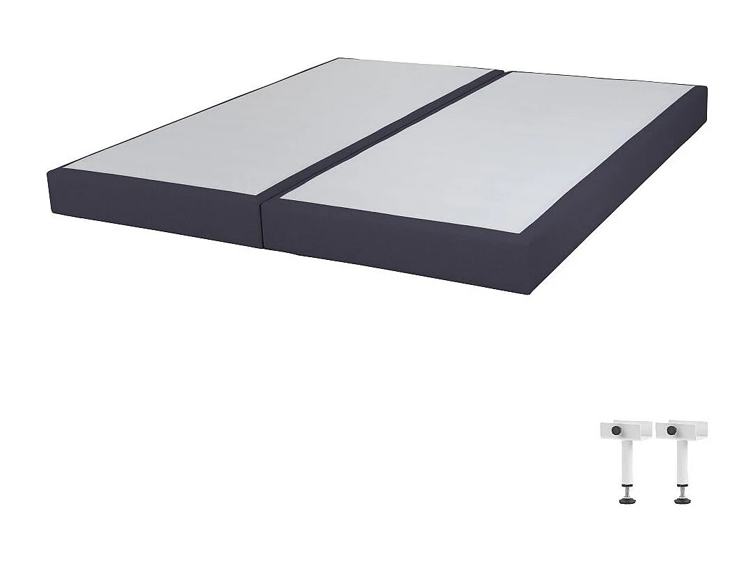 Matelas mousse + Sommier SR15 Volcan 2x90x200 Myriade - H. 21 cm - Soutien équilibré