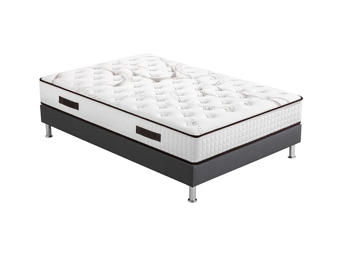 Matelas mousse + Sommier SP18 Volcan 160x200 Myriade - H. 21 cm - Soutien équilibré