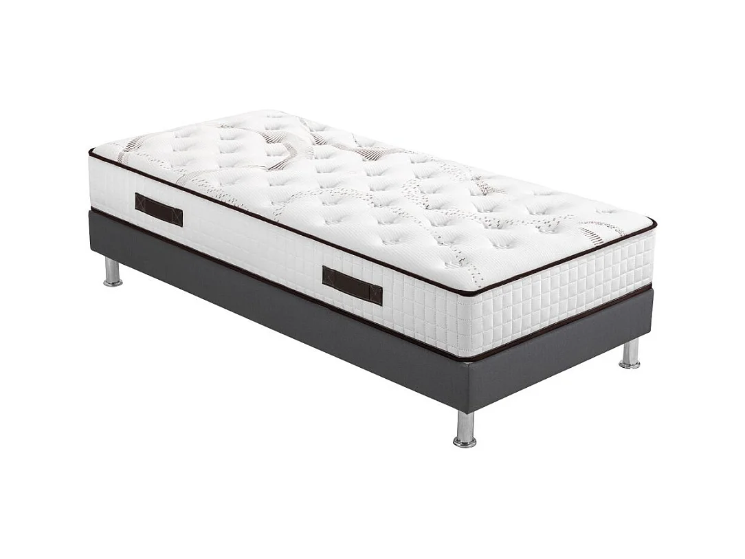 Matelas mousse + Sommier Omega Volcan 80x200 Myriade - H. 21 cm - Soutien équilibré