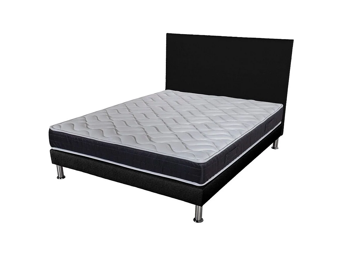 Matelas + Sommier + Tete SR9 Deco 160x200 Malta - Hauteur 20 cm - Soutien très ferme