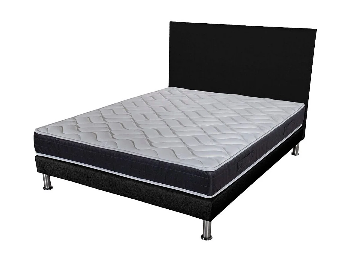 Matelas + Sommier + Tete SR9 Deco 160x200 Malta - Hauteur 20 cm - Soutien très ferme