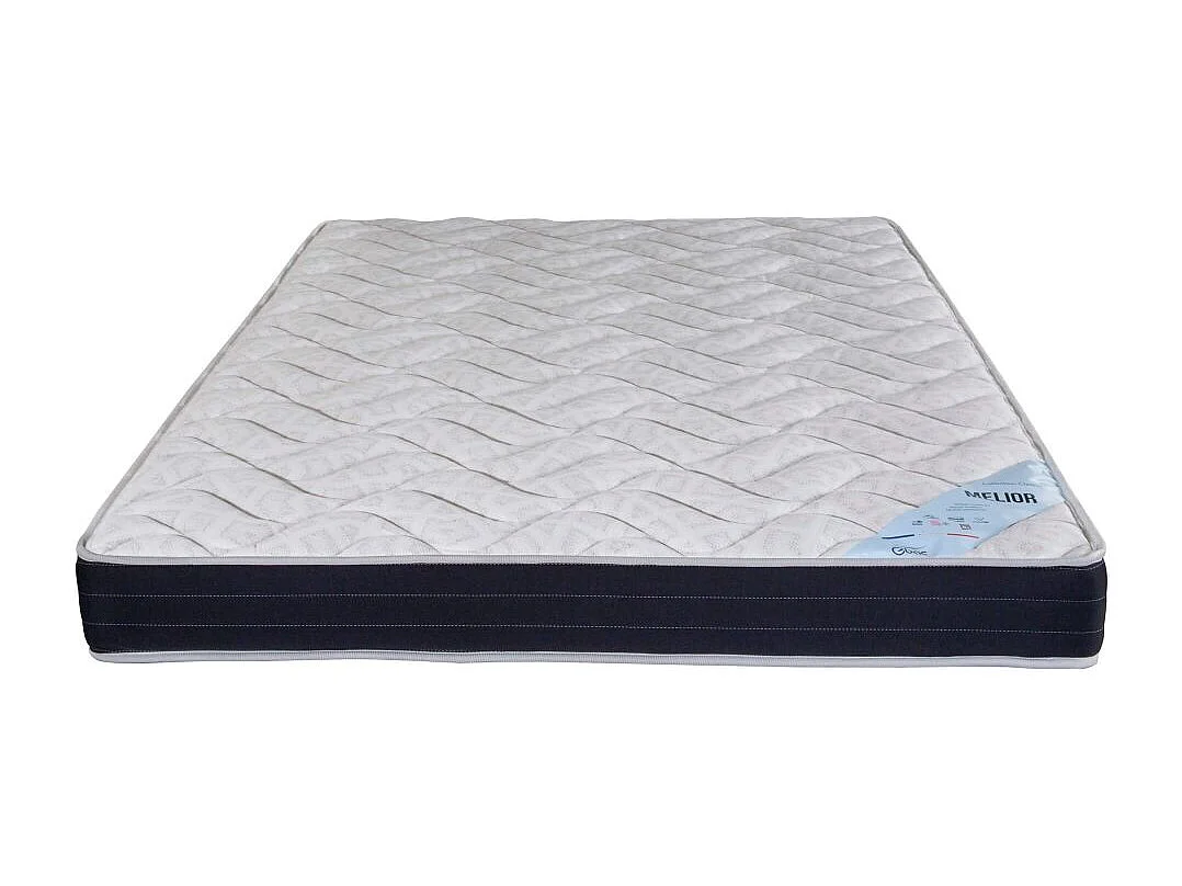 Matelas + Sommier + Tete SR9 Deco 140x190 Melior - H. 20 cm - Soutien ferme