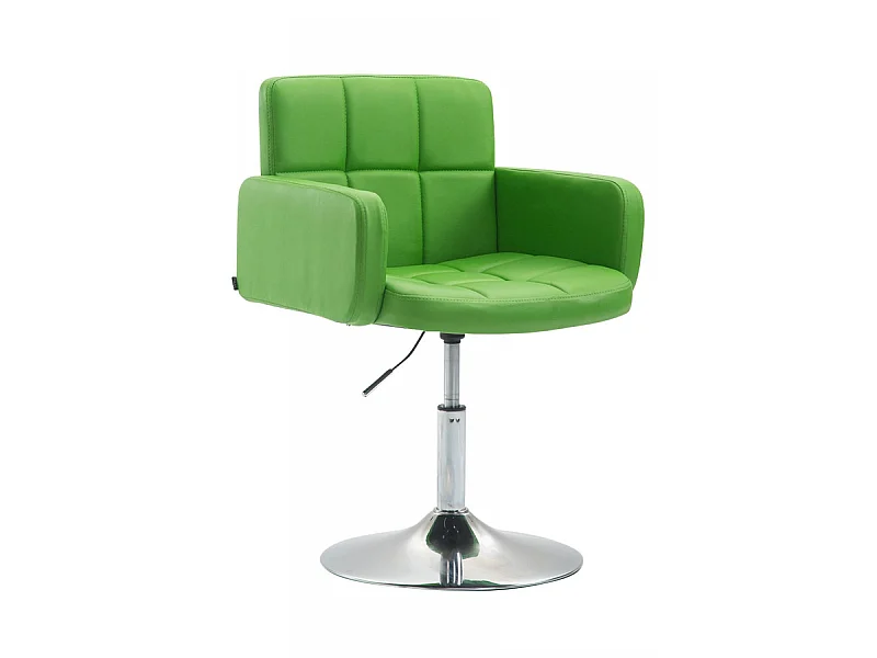 Fauteuil - Similicuir & Métal chromé - Vert - Los Angeles