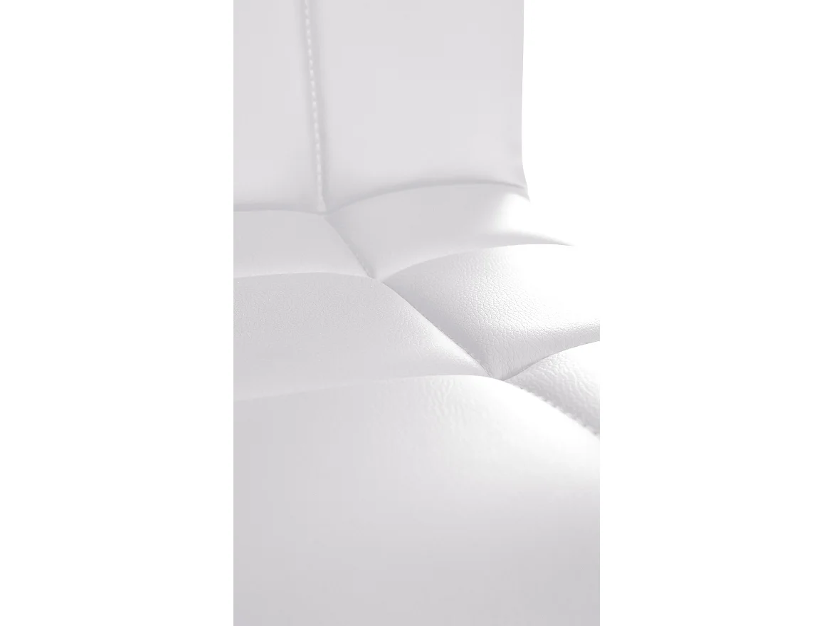 Chaise gondole - Similicuir - Blanc - Palma V2