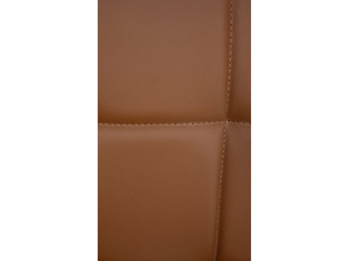 Chaise gondole - Similicuir & Noir - Marron clair - Palma V2