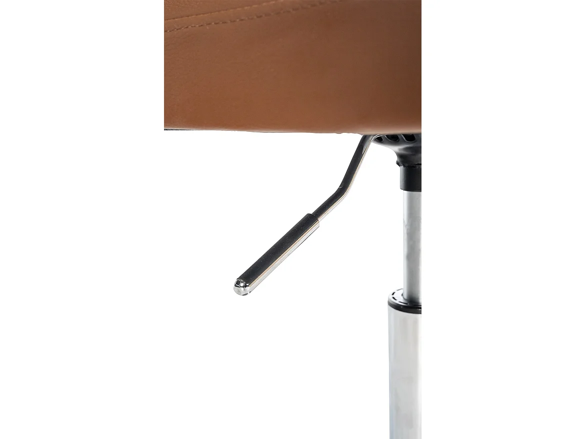 Chaise gondole - Similicuir & Noir - Marron clair - Palma V2