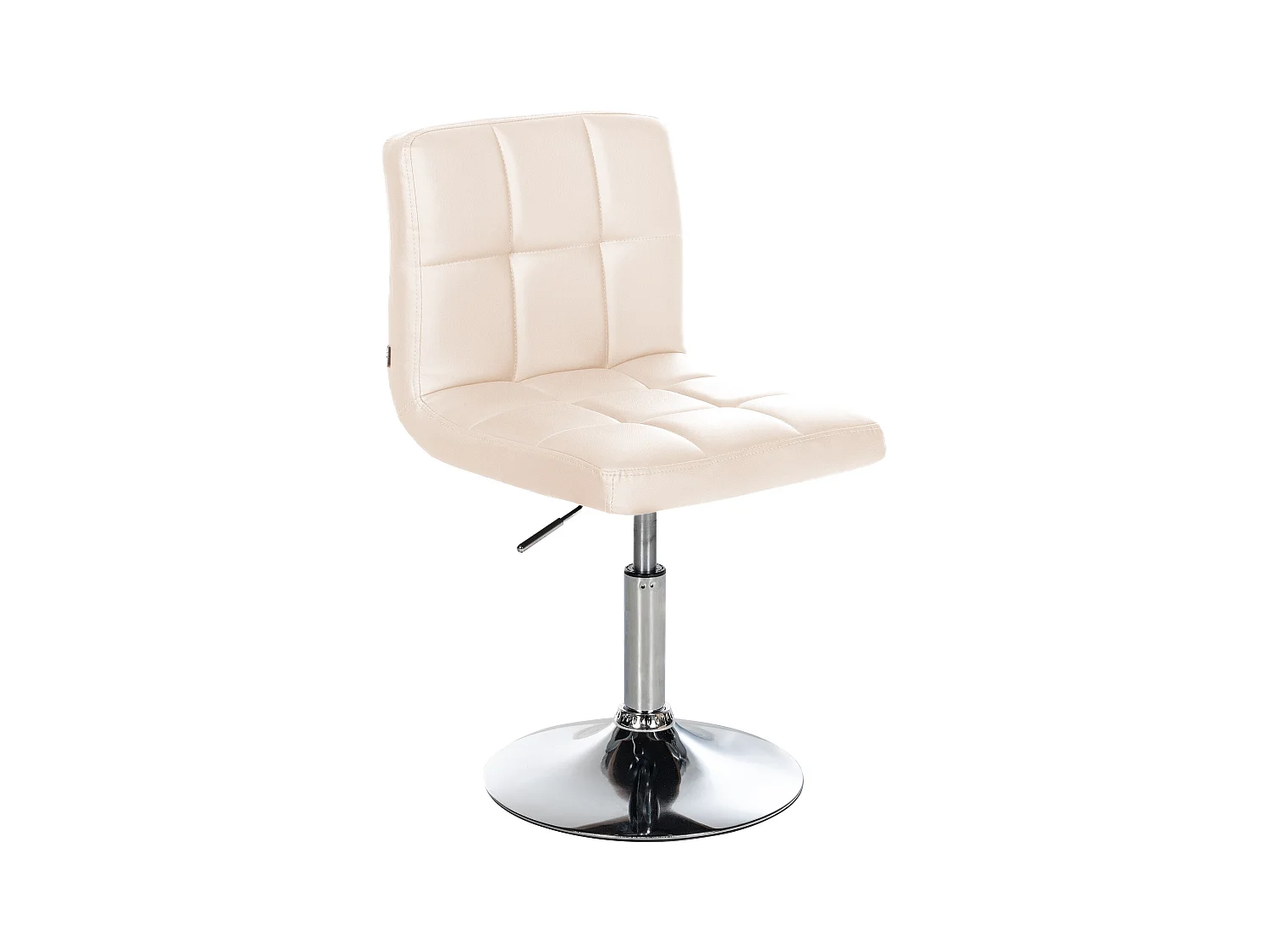 Chaise gondole - Similicuir - Crème - Palma V2