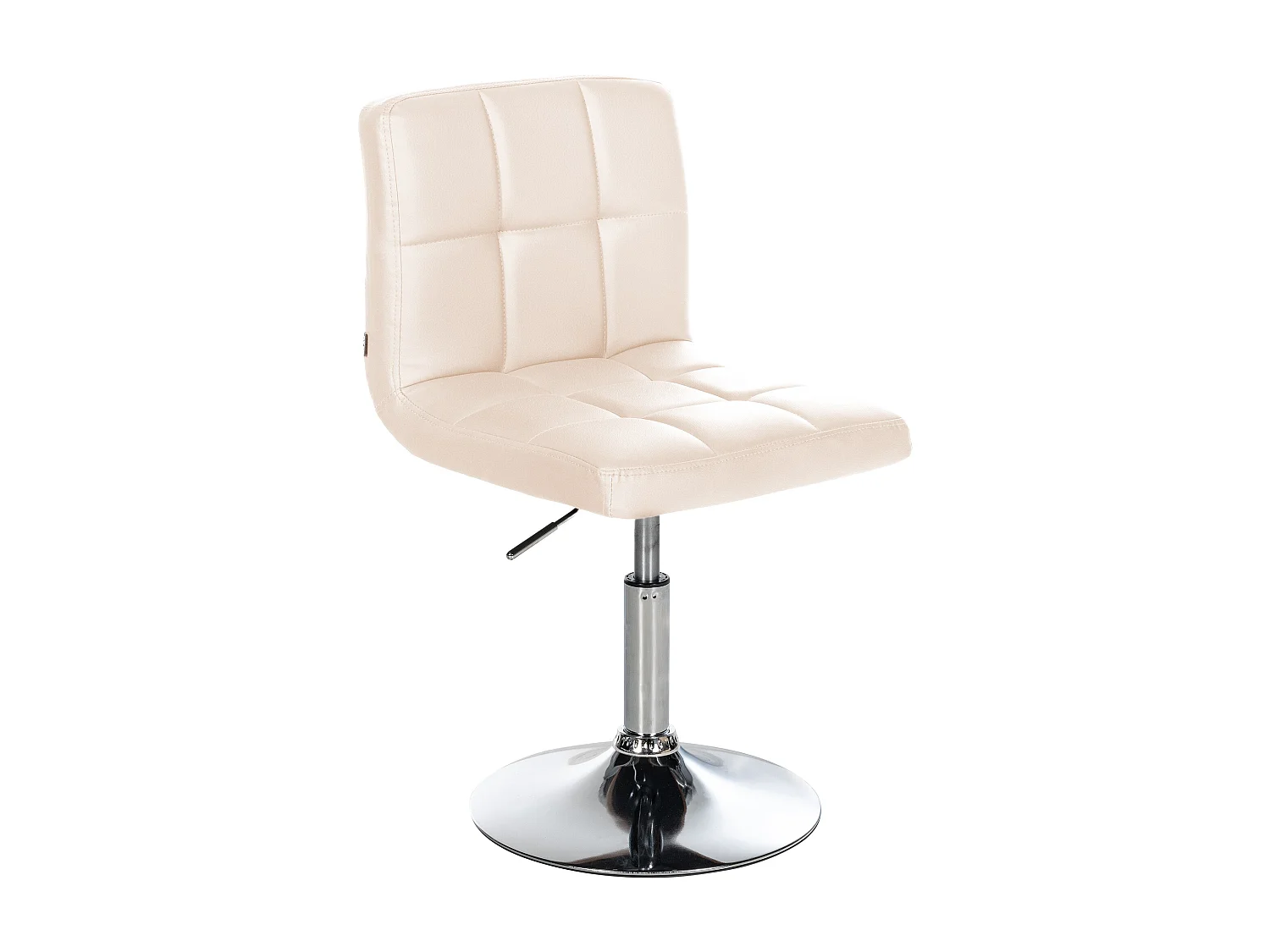 Chaise gondole - Similicuir - Crème - Palma V2