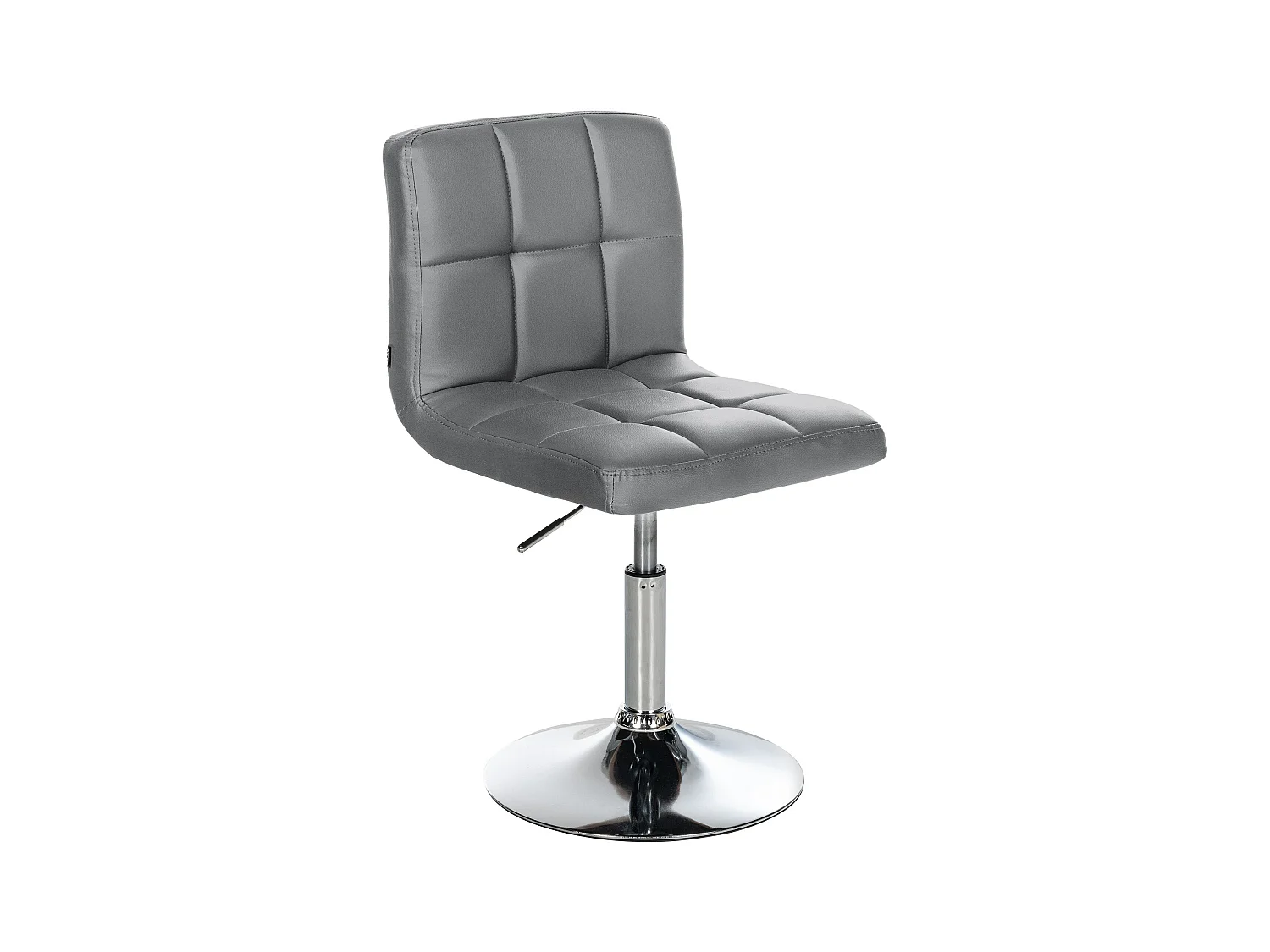 Chaise gondole - Similicuir - Gris - Palma V2