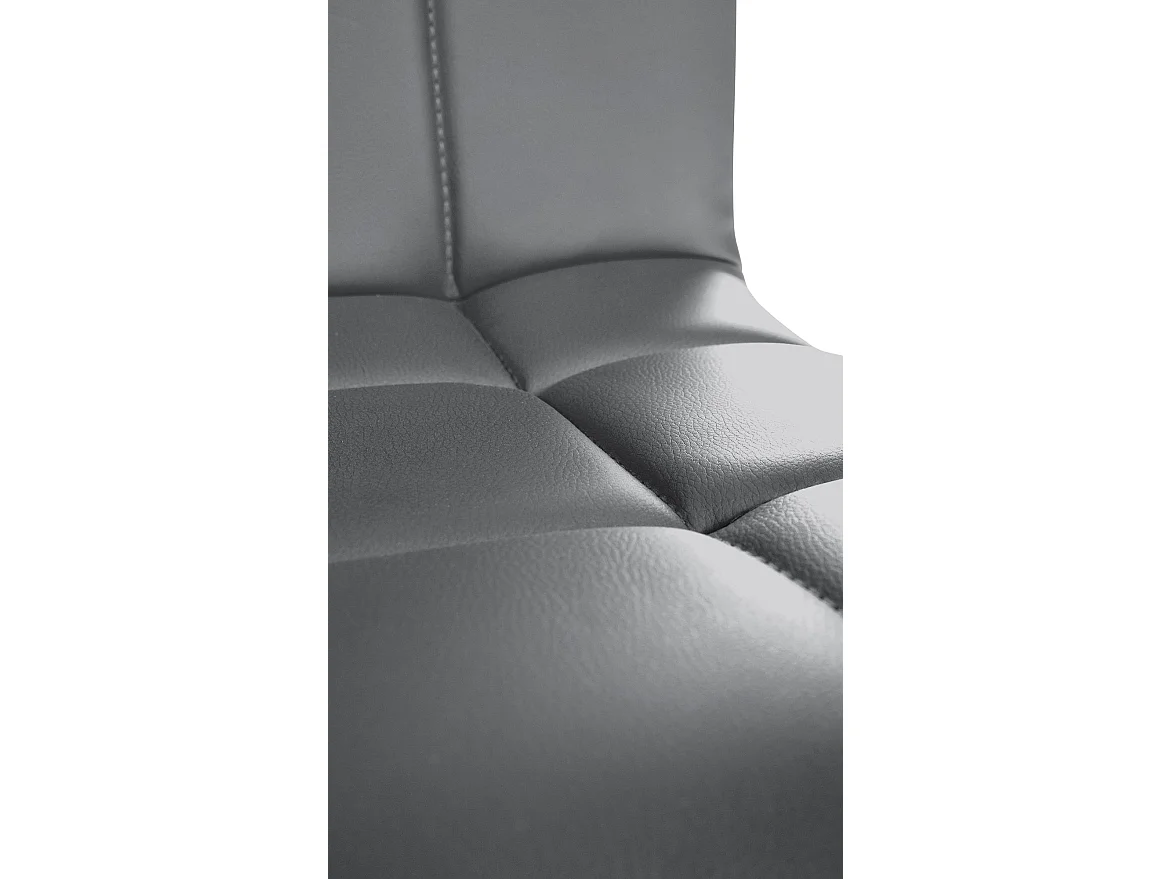 Chaise gondole - Similicuir - Gris - Palma V2