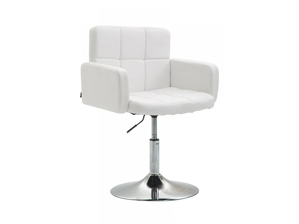 Fauteuil - Similicuir & Métal chromé - Blanc - Los Angeles
