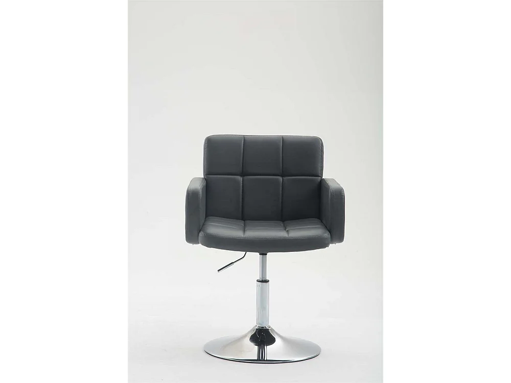 Fauteuil - Similicuir & Métal chromé - Gris - Los Angeles
