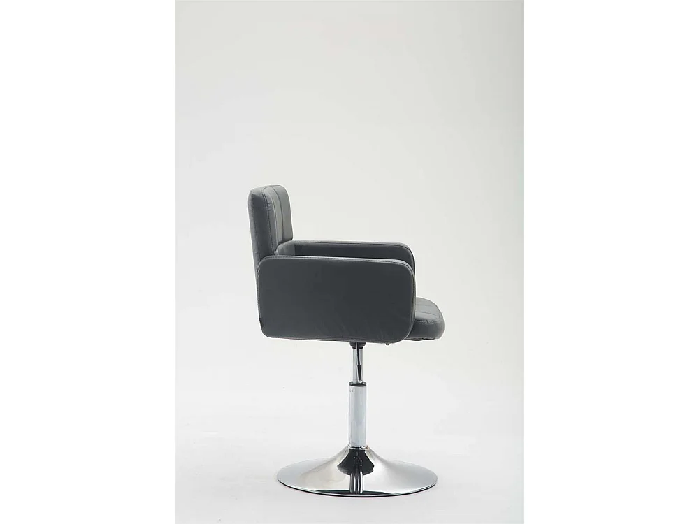 Fauteuil - Similicuir & Métal chromé - Gris - Los Angeles