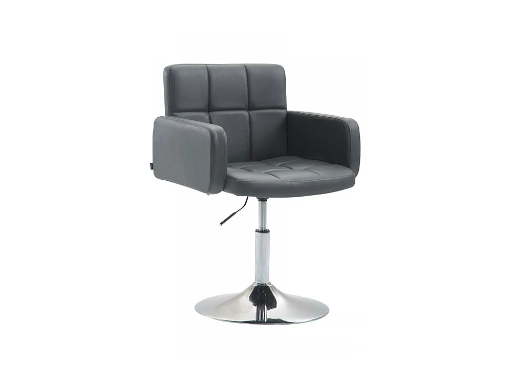 Fauteuil - Similicuir & Métal chromé - Gris - Los Angeles