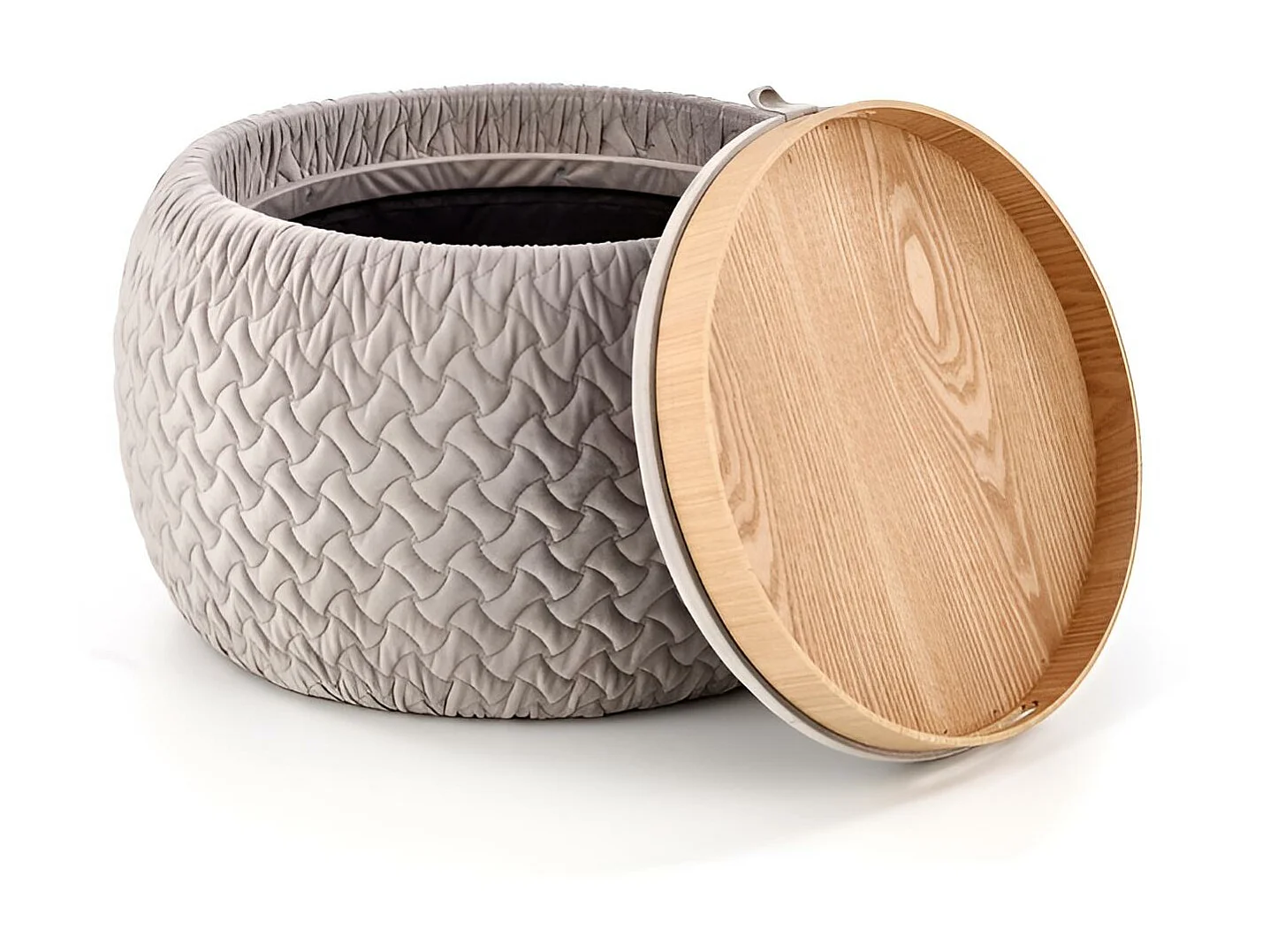 Pufa BONO jasnoszara