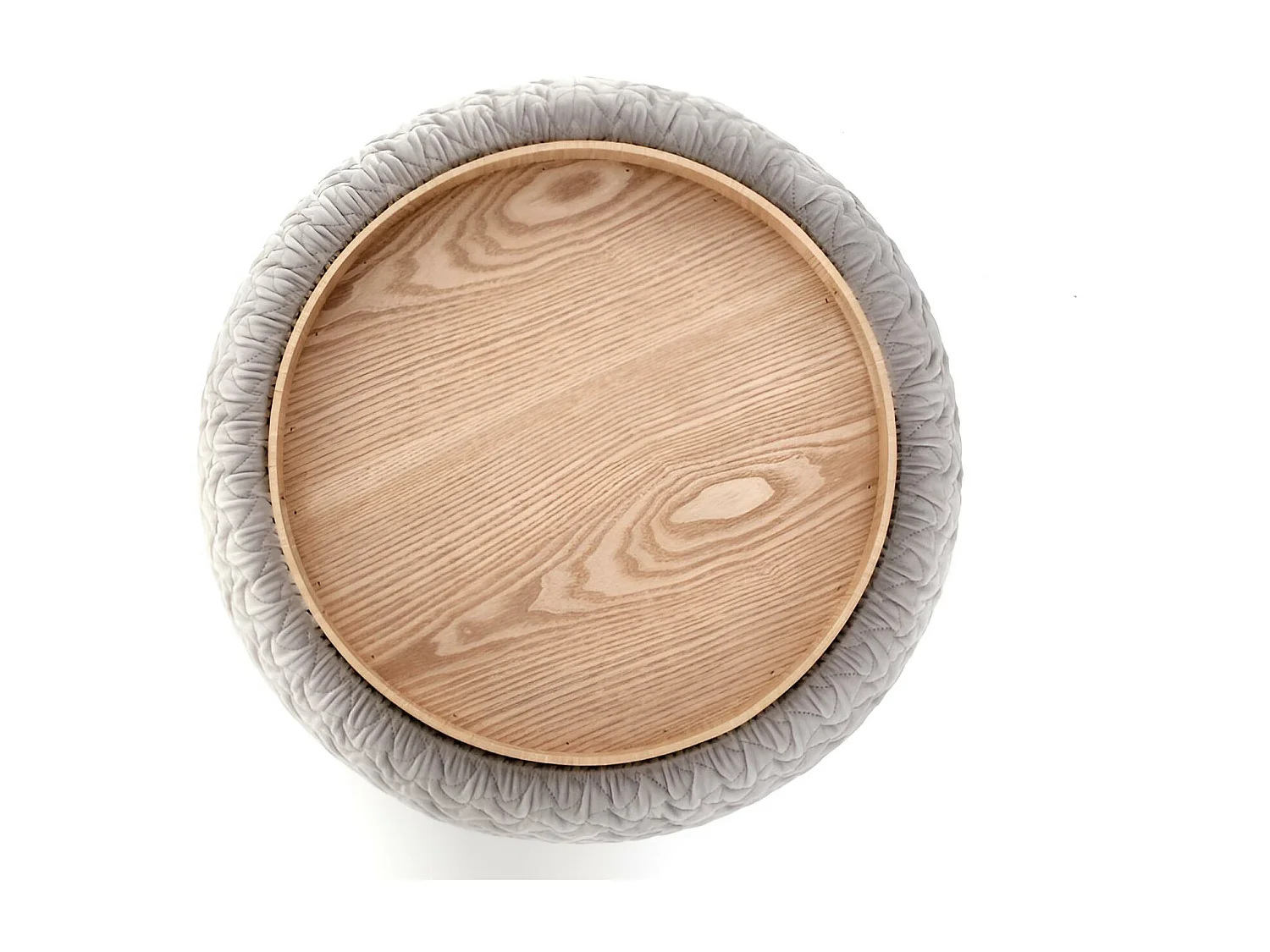 Pouf Bono/Tissu/Gris