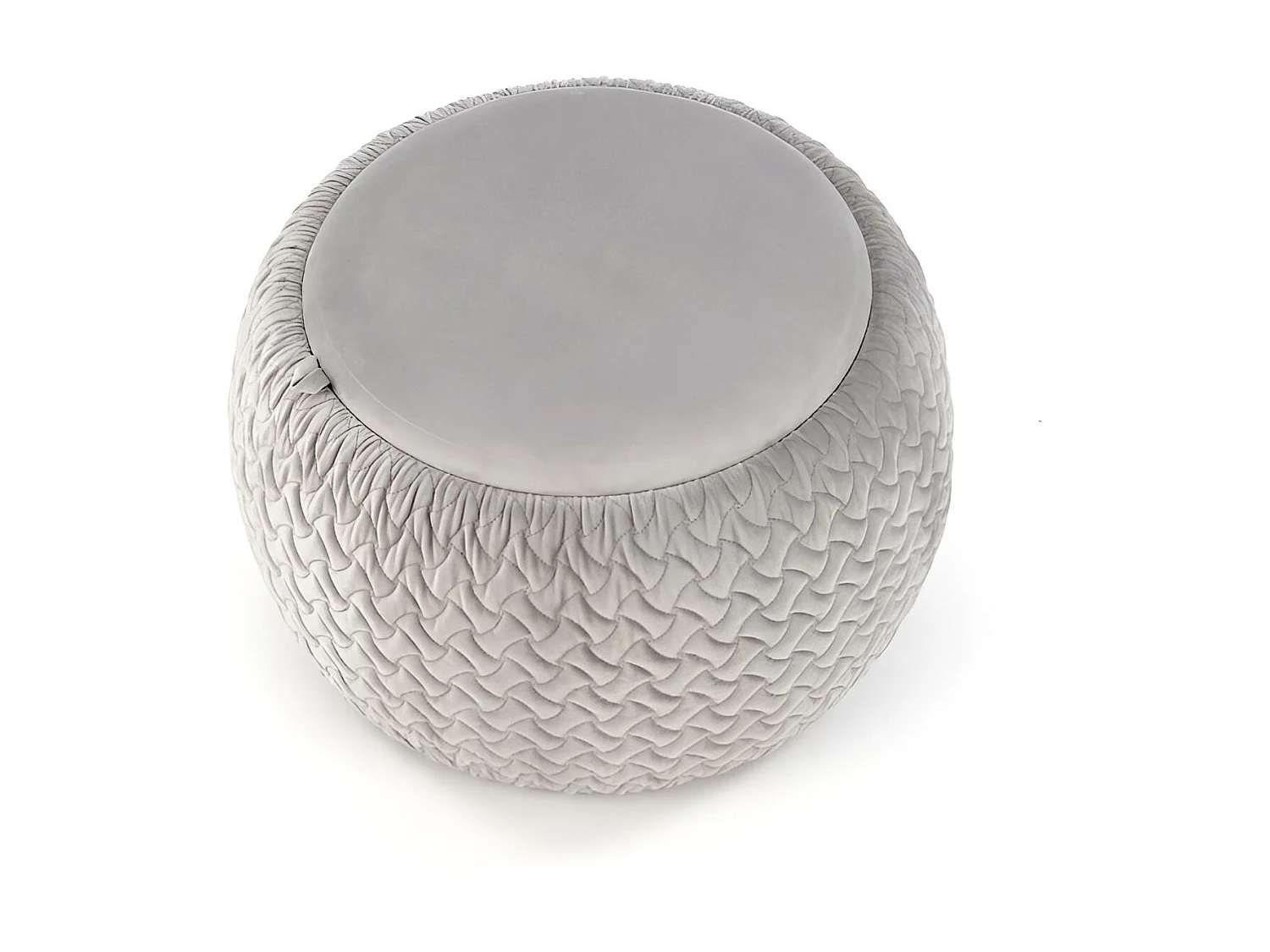 Pouf Bono/Tissu/Gris