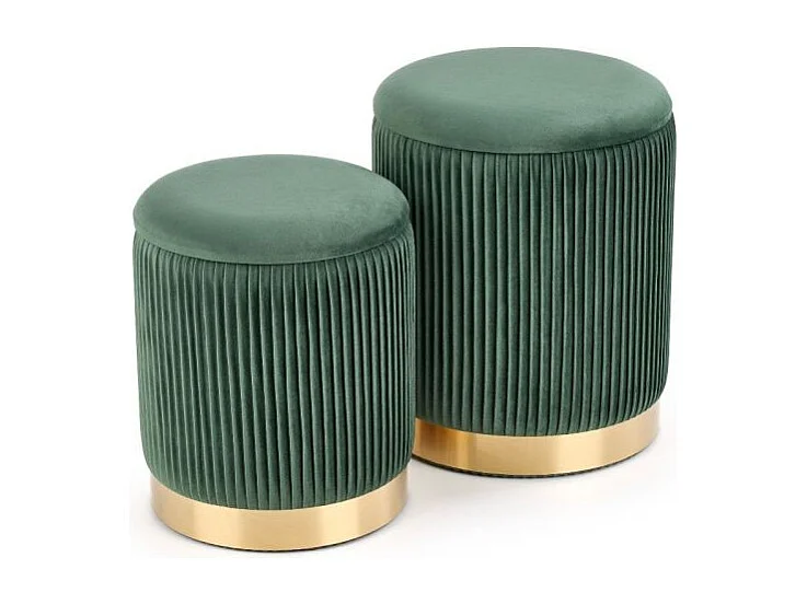 Puff Set Monty/Tessuto/Verde