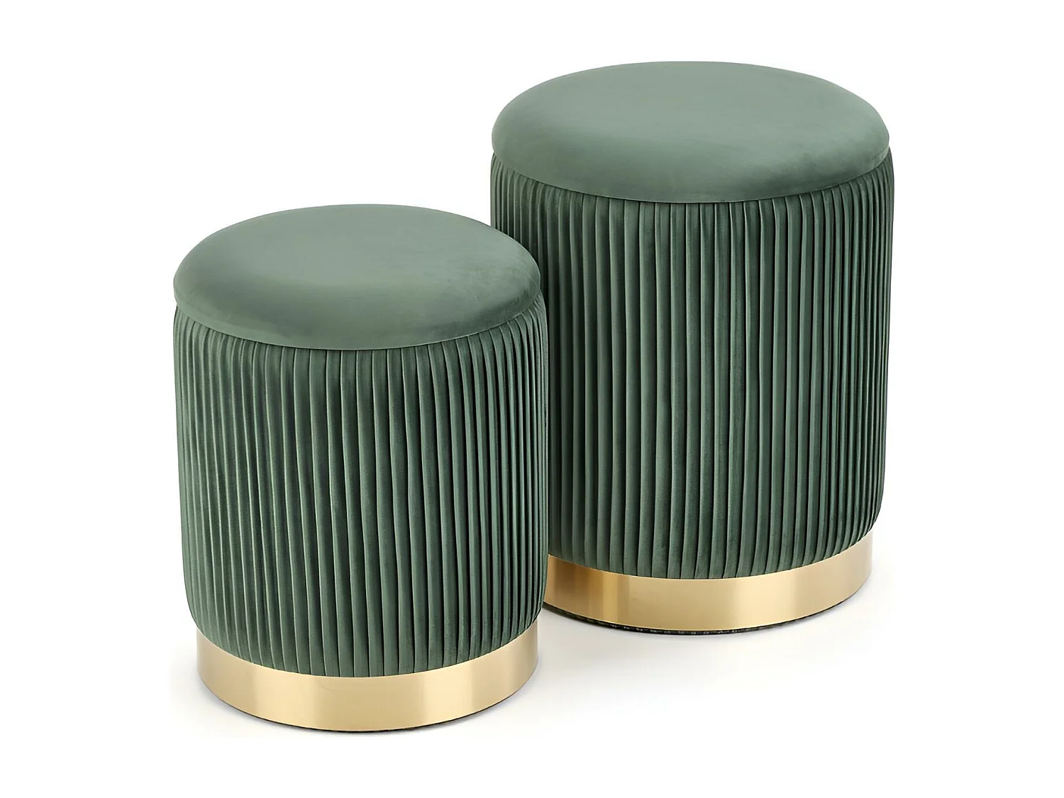 Puff Set Monty/Tessuto/Verde