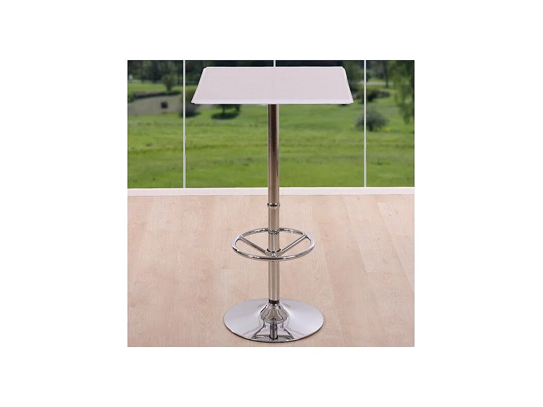 Table haute de bar blanche 63 x 63 x 110 cm TAB04001