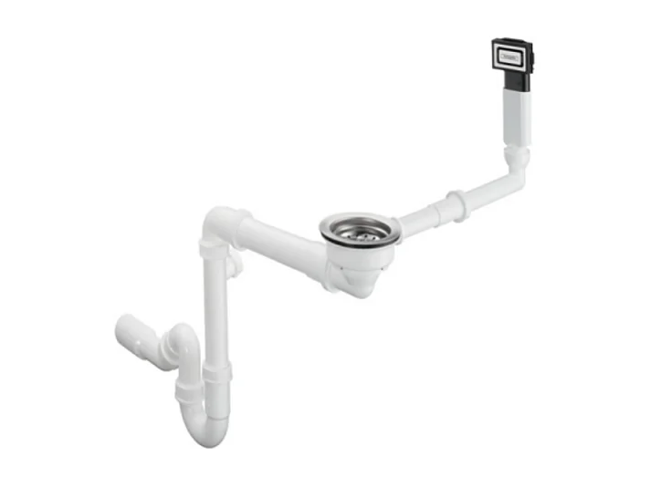 Evier à encastrer 1 bac HANSGROHE S51 450 avec vidage manuel noir graphite