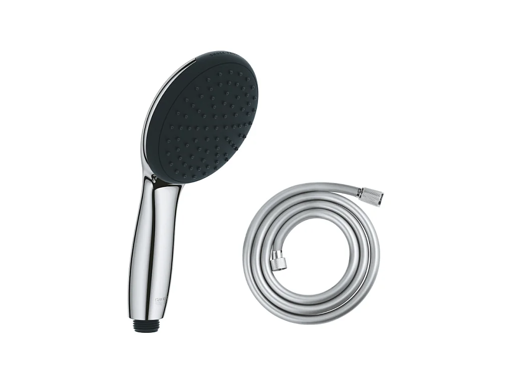 GROHE Douchette 1 jet Vitalio Start 100 chromé avec flexible 175