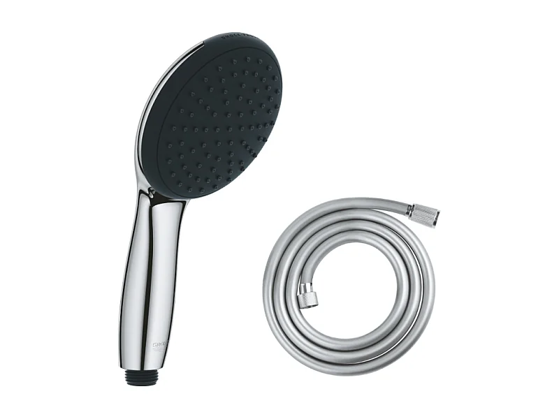 GROHE Douchette 1 jet Vitalio Start 100 chromé avec flexible 175