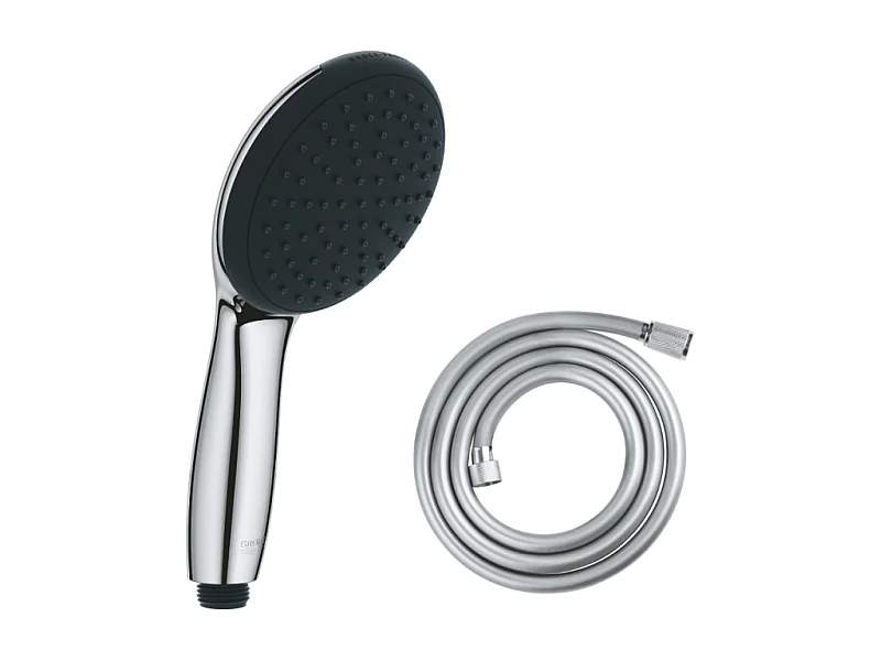 GROHE Douchette 1 jet Vitalio Start 100 chromé avec flexible 175