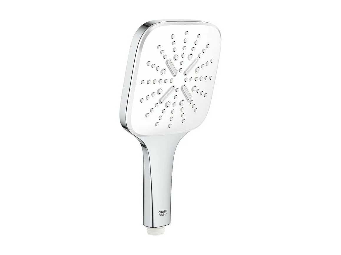 GROHE Douchette 3 jets Vitalio Smartactive chrome carré avec flexible 200 et support carré