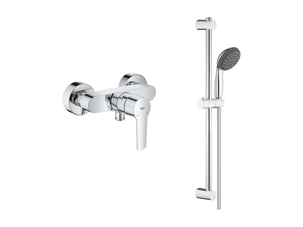 Pack mitigeur de douche Grohe Start 2021 avec ensemble de douche 2 jets GROHE chromé