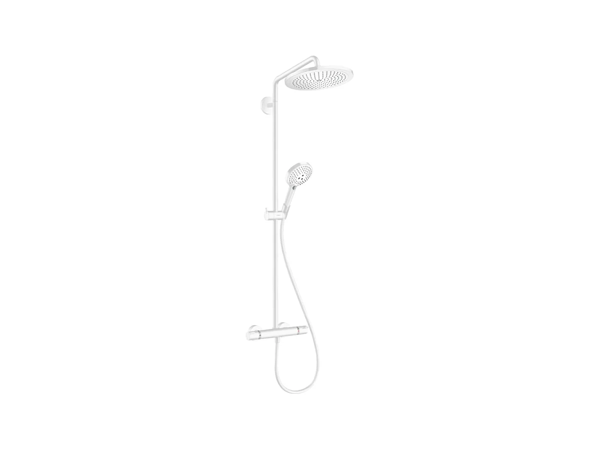 Colonne de douche thermostatique HANSGROHE Croma Select S 280 EcoSmart blanc mat