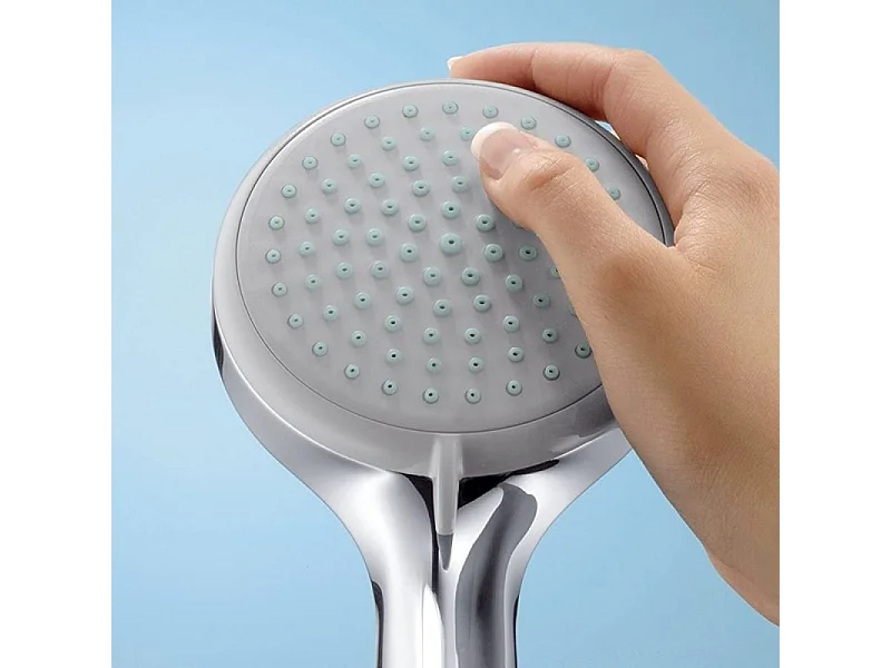 HANSGROHE Ensemble de douche rond 4 jets Croma Vario chrome avec flexible, barre et tablette