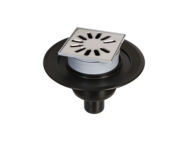 Bonde de douche sortie verticale WEDI avec grille carrée
