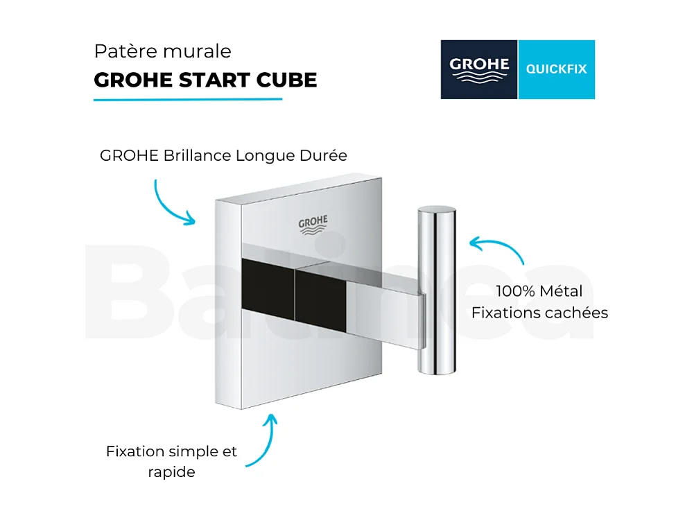 GROHE Start Cube gancho de pared cromado