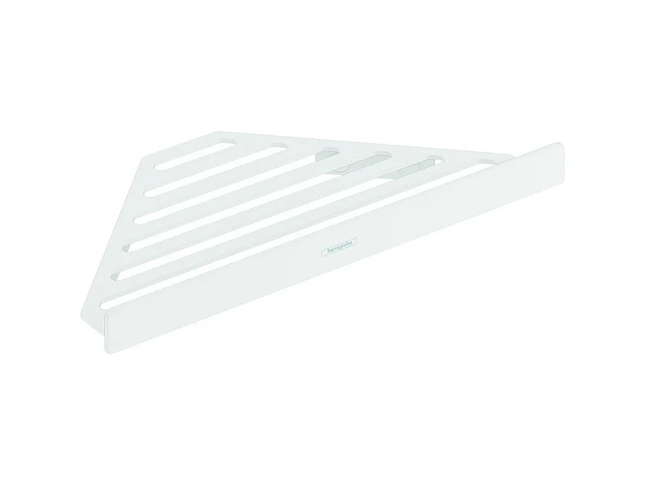 HANSGROHE Tablette d'angle blanc mat AddStoris