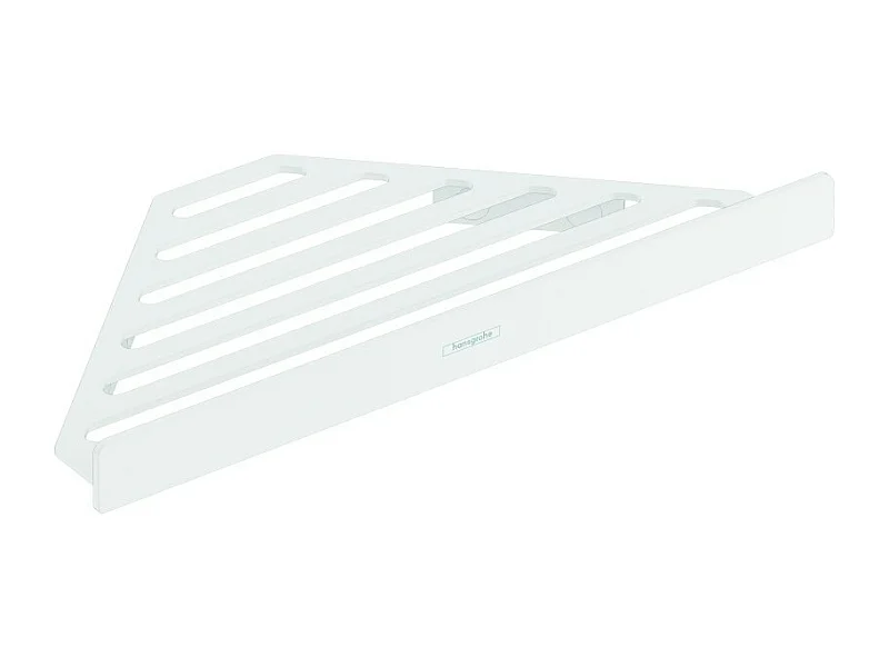 HANSGROHE Tablette d'angle blanc mat AddStoris