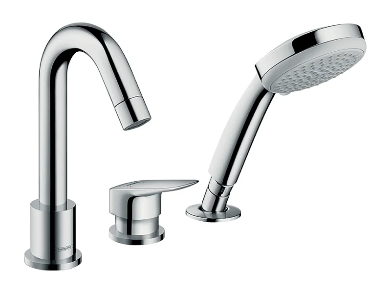 Mitigeur bain douche 3 trous HANSGROHE Logis chromé