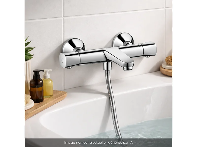 Mitigeur baignoire thermostatique HANSGROHE Ecostat Universal chromé
