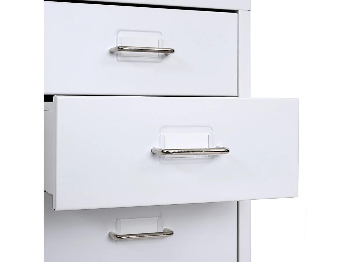 Caisson à tiroirs rangement blanche 28 x 41 x 69 cm 04_0004357