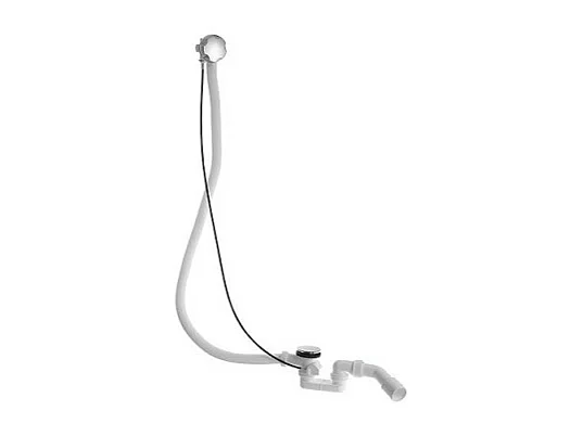 Vidage baignoire DURAVIT D-Code Chromé 35x8x40 cm