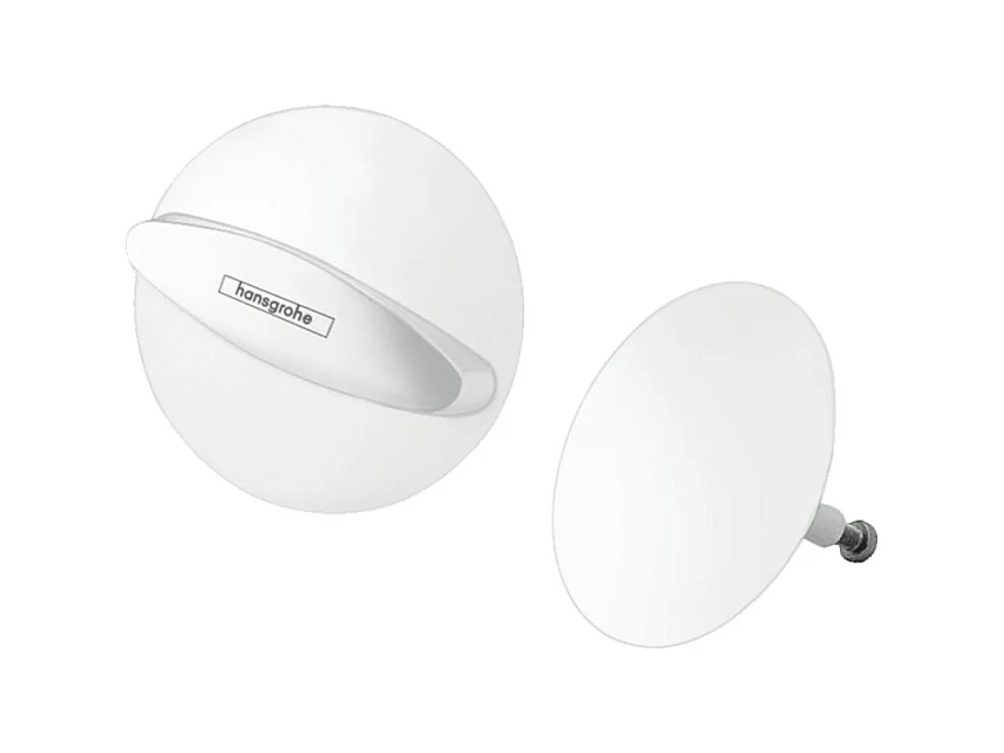 Set de finition vidage baignoire HANSGROHE Flexaplus blanc mat
