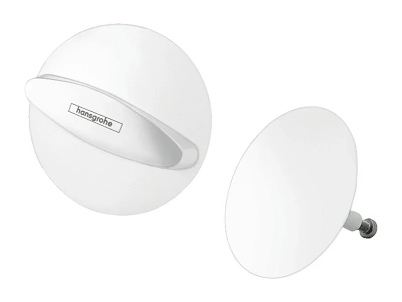 Set de finition vidage baignoire HANSGROHE Flexaplus blanc mat