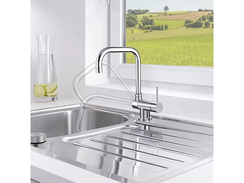 PAINI Mitigeur cuisine Cox rabattable Bec haut chrome