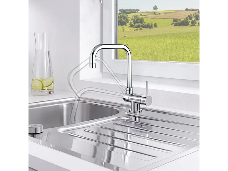 PAINI Mitigeur cuisine Cox rabattable Bec haut chrome