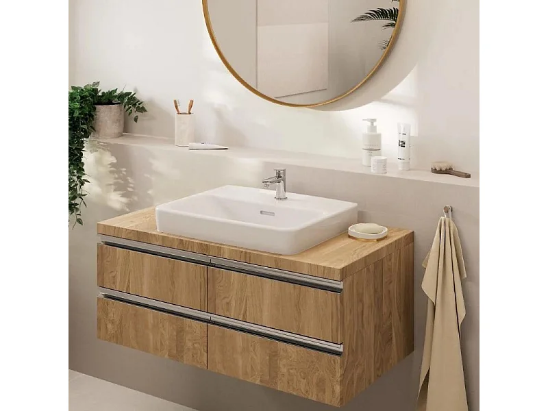 Mitigeur lave‑mains  HANSGROHE 70 sans tirette ni vidage chrome + nettoyant Briochin