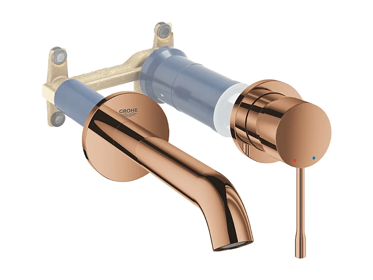 Grohe Façade Essence Mezclador de lavabo de pared - Talla M - Cromo