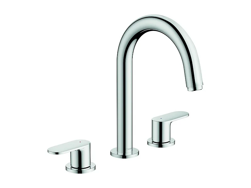 Mélangeur robinet HANSGROHE Vernis Blend 3 trous Chromé avec tirette et vidage synthétique